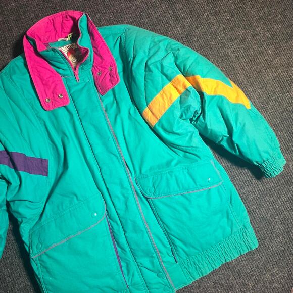 Vintage 80s Fleet Street Down Explosion heavy coat - Picture 3 of 5